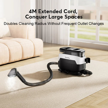 Teendow C6 MAX Powerful 3-in-1 Upholstery & Carpet Cleaner – 1650W Steam, 12000Pa Suction, Dual Tanks, Pet-Friendly Design Apsilon