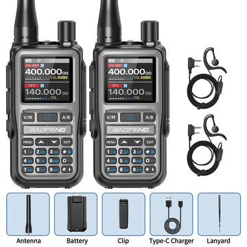 BAOFENG UV-5R Mini Walkie Talkie Multi Band Bluetooth Programming Wireless Copy Frequency 999CH AM FM Long Range Two Way Radio Apsilon