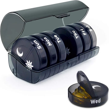 Pill Cutter With Invisible Storage Box Portable 2 In 1 Mini Drug Tablet Medicine Small Small Medicine Box Health Care Pills Case Apsilon