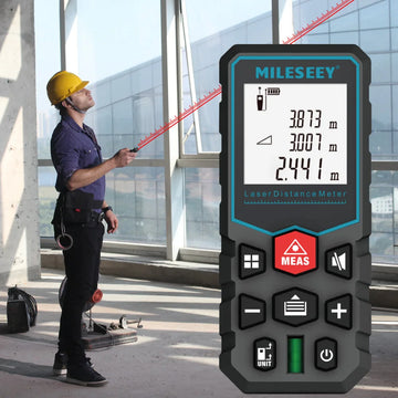 Mileseey Laser Distance Meter Electronic Roulette Laser Digital Tape Rangefinder Trena Metro Laser Range Finder  Measuring Tape Apsilon