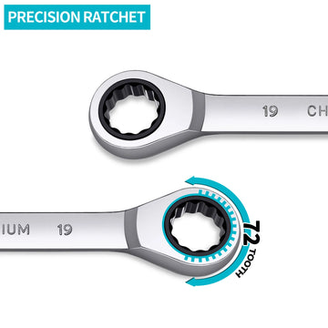 Key Ratchet Wrench Set 72 Tooth Gear Ring Torque Socket Wrench Set Metric Combination Ratchet Spanners Set Car Repair Tools Apsilon