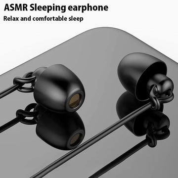 ASMR Earphone Hifi Headset Noise-Cancel Sleeping Earbud Soft Silicone Headset TPE Wire No Ear Pressure Earbuds For Xiaomi Huawei Apsilon