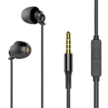 ASMR Earphone Hifi Headset Noise-Cancel Sleeping Earbud Soft Silicone Headset TPE Wire No Ear Pressure Earbuds For Xiaomi Huawei Apsilon