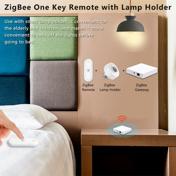 LoraTap ZigBee 3.0 Wireless 14 EU US Push Button Remote Tuya Scene Automation Control Switch Smart Life App Hub Need Apsilon