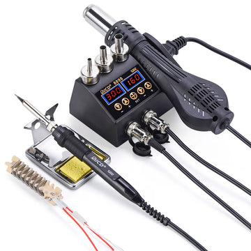 2 in 1 750W Soldering Station LCD Digital display welding rework station for cell-phone BGA SMD PCB IC Repair solder tools 8898 Apsilon