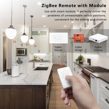 LoraTap ZigBee 3.0 Wireless 14 EU US Push Button Remote Tuya Scene Automation Control Switch Smart Life App Hub Need Apsilon