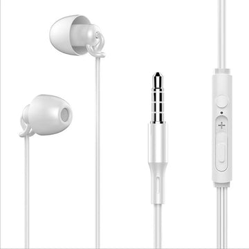 ASMR Earphone Hifi Headset Noise-Cancel Sleeping Earbud Soft Silicone Headset TPE Wire No Ear Pressure Earbuds For Xiaomi Huawei Apsilon