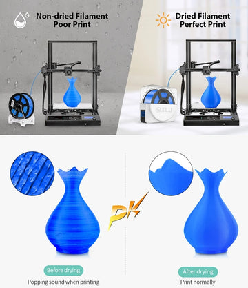 SUNLU Filament Dryer S1 Plus Built-in Circulation Fan Filament Dryer Box Storage Box for 3D Printer Filament 1.75/2.85/3.00mm Apsilon