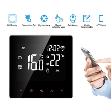 AVATTO WiFi Smart Thermostat Electric Heating Water Gas Boiler Temperature Remote Controller Work with Tuya,Alexa,Google Home Apsilon