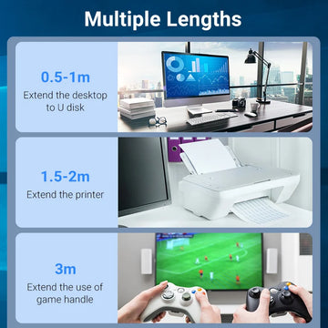 Vention USB 3.0 Extension Cable USB 3.0 2.0 Cable Extender Data Cord for PC Smart TV Xbox One SSD Fast Speed USB Cable Extension Apsilon
