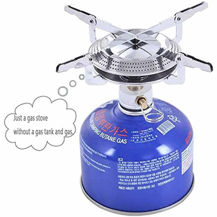 Windproof Camping Gas Stove Portable Foldable Backpack Electronic Stove Head Outdoor Cooking Picnic HikingMountaineering Camping Apsilon