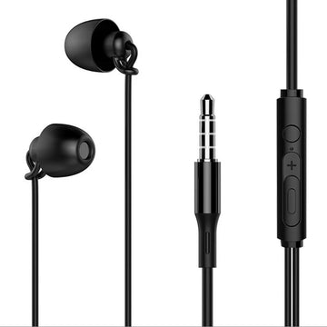 ASMR Earphone Hifi Headset Noise-Cancel Sleeping Earbud Soft Silicone Headset TPE Wire No Ear Pressure Earbuds For Xiaomi Huawei Apsilon