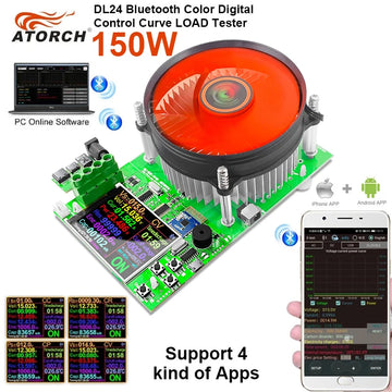 150W/180W Electronic Lithium Load 12V Vehicle Battery Test Capacity Monitor Discharge Power Supply Checker + Tester BOX Apsilon