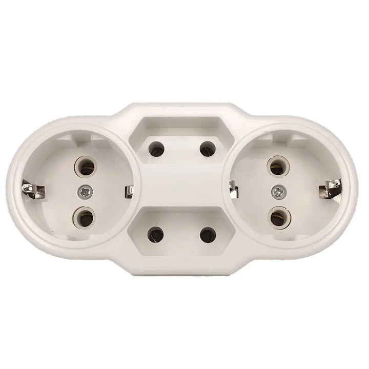 European Type Conversion Plug 1 TO 4 Way EU Germany Standard Power Adapter Socket 16A Travel charging adapter Apsilon