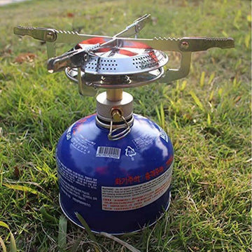 Windproof Camping Gas Stove Portable Foldable Backpack Electronic Stove Head Outdoor Cooking Picnic HikingMountaineering Camping Apsilon