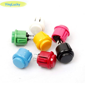 100 pcs Arcade buttons 30mm 24mm copy sanwa buttons DIY arcade joysticks parts Arcade video game console accessories Apsilon