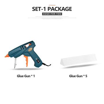 Hot Melt Glue Gun Single， Packing SET-8 15 IN 1 Tool KIT Silicone Gun 50W/OFF/150W Switch Use 11mm Glue Stick Pure Copper Nozzle Apsilon