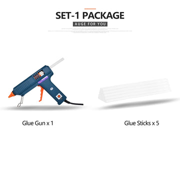 150W Hot Melt Glue Gun with Temperature Control for Home DIY Industrial Manufacture Use 11mm Glue Sticks Pure Copper Nozzle Apsilon