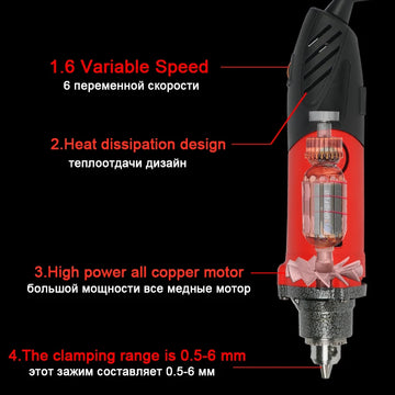TUNGFULL Dremel Drill Engraving Tool 500W Engraving Drill Electric Drill 220v Mini Drill Tools Variable Speed For Polishing Apsilon