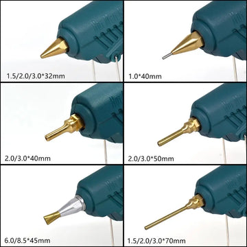 Hot Melt Glue Gun Single， Packing SET-8 15 IN 1 Tool KIT Silicone Gun 50W/OFF/150W Switch Use 11mm Glue Stick Pure Copper Nozzle Apsilon