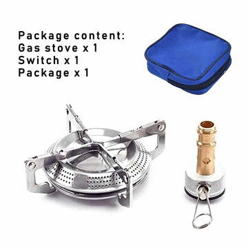 Windproof Camping Gas Stove Portable Foldable Backpack Electronic Stove Head Outdoor Cooking Picnic HikingMountaineering Camping Apsilon