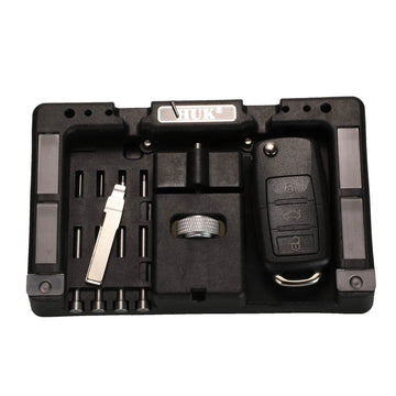 jingyuqin Original HUK Fixing Tool Vice Of Flip Car key Pin Remover Split Disassembly Pin Tool for Locksmith Tool With Four Pins Apsilon