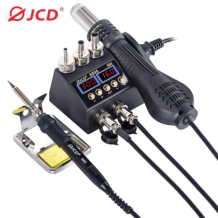 2 in 1 750W Soldering Station LCD Digital display welding rework station for cell-phone BGA SMD PCB IC Repair solder tools 8898 Apsilon