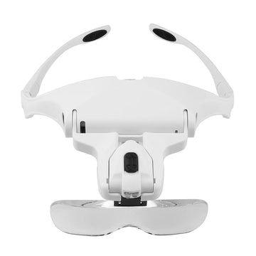 Magnifying Glasses Reading Illuminated Magnifier 1.0X 1.5X 2.0X 2.5X 3.5X 2 Lights Adjustable Head Illuminated Loupe Magnifier Apsilon