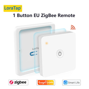 LoraTap ZigBee 3.0 Wireless 14 EU US Push Button Remote Tuya Scene Automation Control Switch Smart Life App Hub Need Apsilon