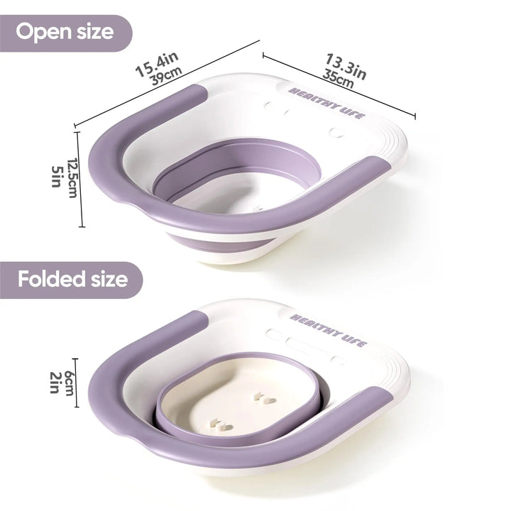 Folding Toilet Sitz Bath Pregnant Women Special Wash Basin Bath Tub Soaking For Pregnant Women Hemorrhoid Patient Care Basin Apsilon