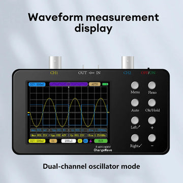SCO2 Dual Channel Digital AUTO Oscilloscope PWM 50M 10Mhz Sampling Rate 2.5KSa/S Analog Bandwidth for Electronic Repair Tools Apsilon