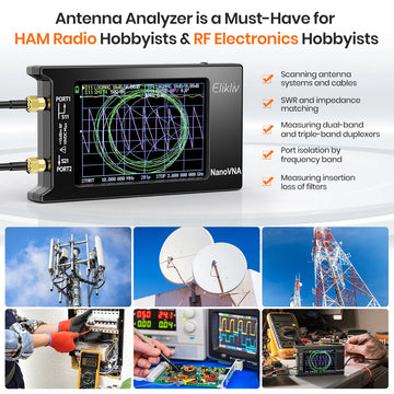 Spectrum Anslyzer NanoVNA-H4 2.8/4“ Vector Network Antenna Analyzer 10KHz-1.5GHz MF HF VHF UHF Antenna Tuner nano vna NanoVNA-H Apsilon