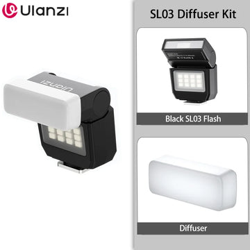 Ulanzi SL01 SL02 SL03 Mini Camera Flash Light SpeedLite GN8 6500K for Canon Sony Nikon Camera DSLR Vlog Live Outdoor Photography Apsilon