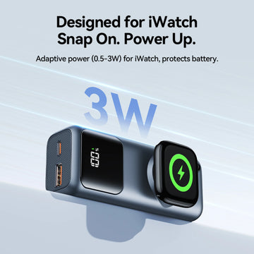Vention 10000mAh Mini Power Bank 22.5W Fast Charging for iPhone 17 16 Magnetic Wireless Charger for Apple Watch Series 11 10 9 Apsilon