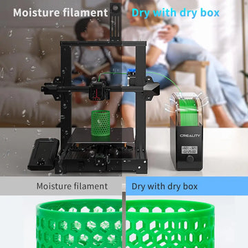 CREALITY 3D Filament Dryer Box 2.0 Upgrade Keeping Filament Dry Real-time Humidity Monitoring FDM 3D Printer Accessories Apsilon