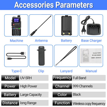 Baofeng UV 5RH 10W Air Band Walkie Talkie Long Range Wirless Copy Frequency Type-C Baofeng UV 5R MINI UV 21 PRO 2 Way Ham Radio Apsilon