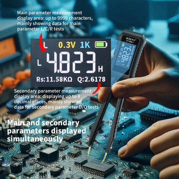 ZOYI ZT-MD1 Digital Smart Tweezer LCR SMD ESR Tester Resistance Capacitance Inductance Continuity Diode Test Measurement Tools Apsilon