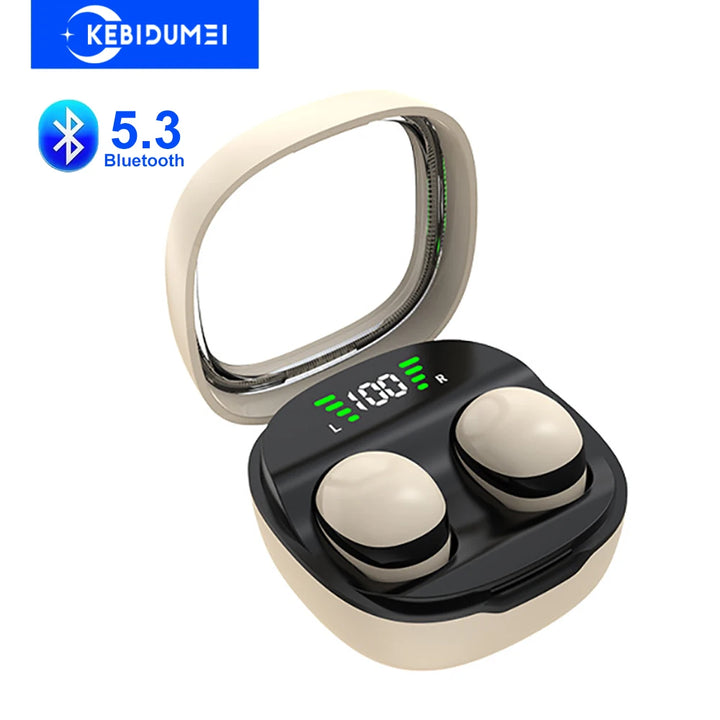 Mini Invisible Earphones Bluetooth 5.3 Headphones HiFi Stereo Wireless Headsets Noise Reduction Earbuds for Xiaomi Huawei Apsilon
