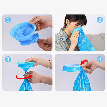 5-25Pcs 1000ML Portable Disposable Travel Car Airplane Motion Sickness Nausea Vomit Cleaning Bag Clean Eco-Friendly Plastic Bag Apsilon