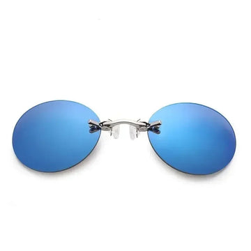 Matrix Morpheus - Zonnebril - Rond en Randloos - UV400 - Vintage - Voor Mannen - Randloze Bril Model Apsilon