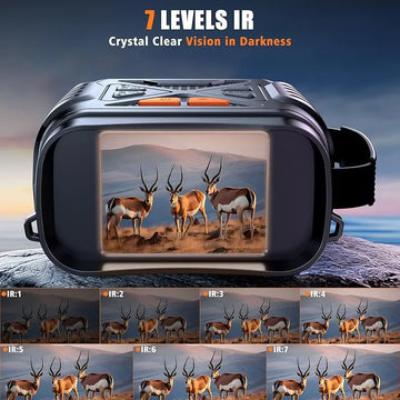 1080P Night Vision Binoculars 10x Digital 800m Full Dark Infrared Night Vision Telescope Goggles 2.8” Large Screen For Camping Apsilon