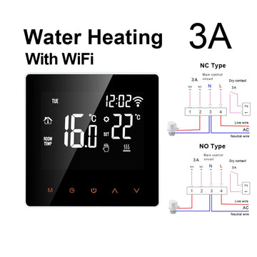 AVATTO WiFi Smart Thermostat,16A Electric Floor Heating 3A Water/Gas Boiler Temperature Remote Controller For Tuya Google Home Apsilon