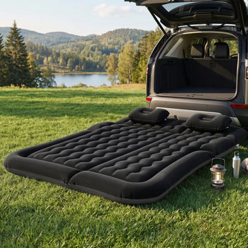 Inflatable Car Mattress Bed Truck SUV Backseat Camping Air Mattress with Air Pump & Pillow, Blow Up Car Sleeping Mattress Apsilon