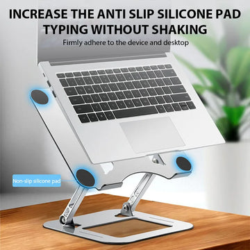 XMSJ Laptop Stand Adjustable Carbon Steel Notebook Tablet Stand Up to 17 Inch Macbook Laptop Portable Foldable Cooling Holder Apsilon
