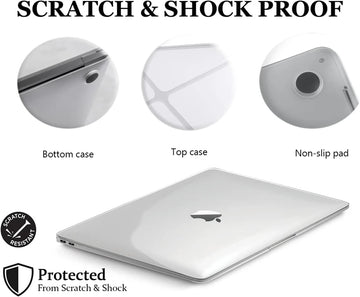 Crystal Clear Laptop Case for Macbook Air 13.6 M4 15 M3 Hard Cover for Mac Book Pro 13 M1 M2 14 M4 16 2025 Sleeve Accessories Apsilon