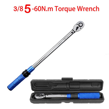 5-60N.m Torque Wrench 3/8 Inch Square Drive Torques Key ±3% High Precision Torque Wrench Professional Bicycle Automotive Tool Apsilon