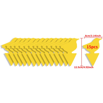 Landisun Fruit Fly Traps Fungus Gnat-Traps for Indoor-Outdoor Yellow Fruit-Fly Sticky-Trap Plants Flying Bug Insects Traps Apsilon