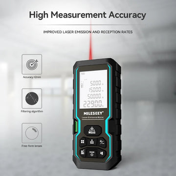 MILESEEY S6 Laser Tape Measure 40M 60M 80M 100M Laser Rangefinder IP54 Electronic Ruler Useful Measurement Tool Apsilon