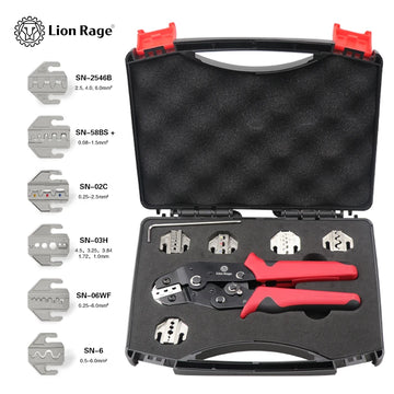 6 In 1 Crimping pliers SN-58B 5 jaw kit for 2.8 4.8 6.3 VH2.54 3.96 2510/tube/insuated terminals electrical clamp tools Apsilon