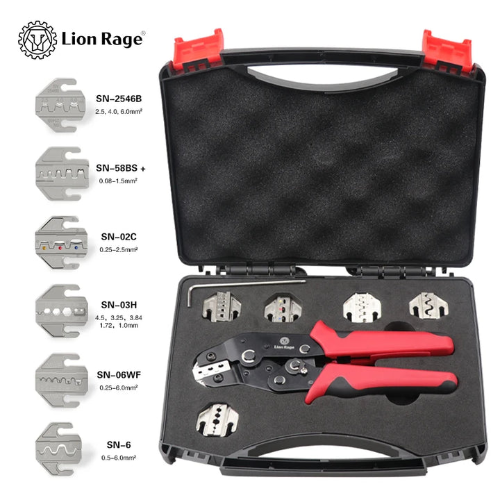 6 In 1 Crimping pliers SN-58B 5 jaw kit for 2.8 4.8 6.3 VH2.54 3.96 2510/tube/insuated terminals electrical clamp tools Apsilon